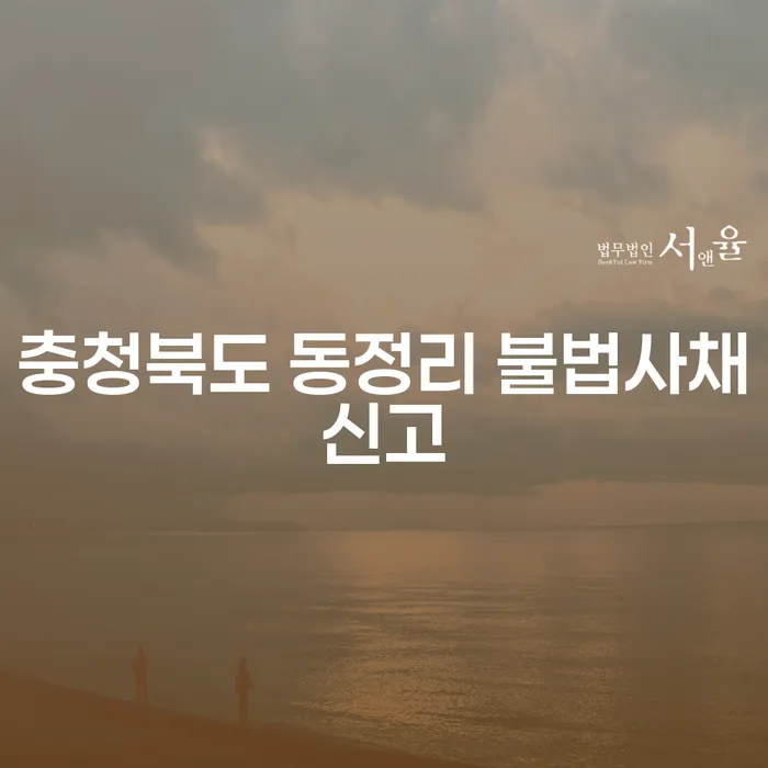 충청북도 동정리에서 불법사채신고를 해야 할까요? 지급명령까지 알아봅시다!